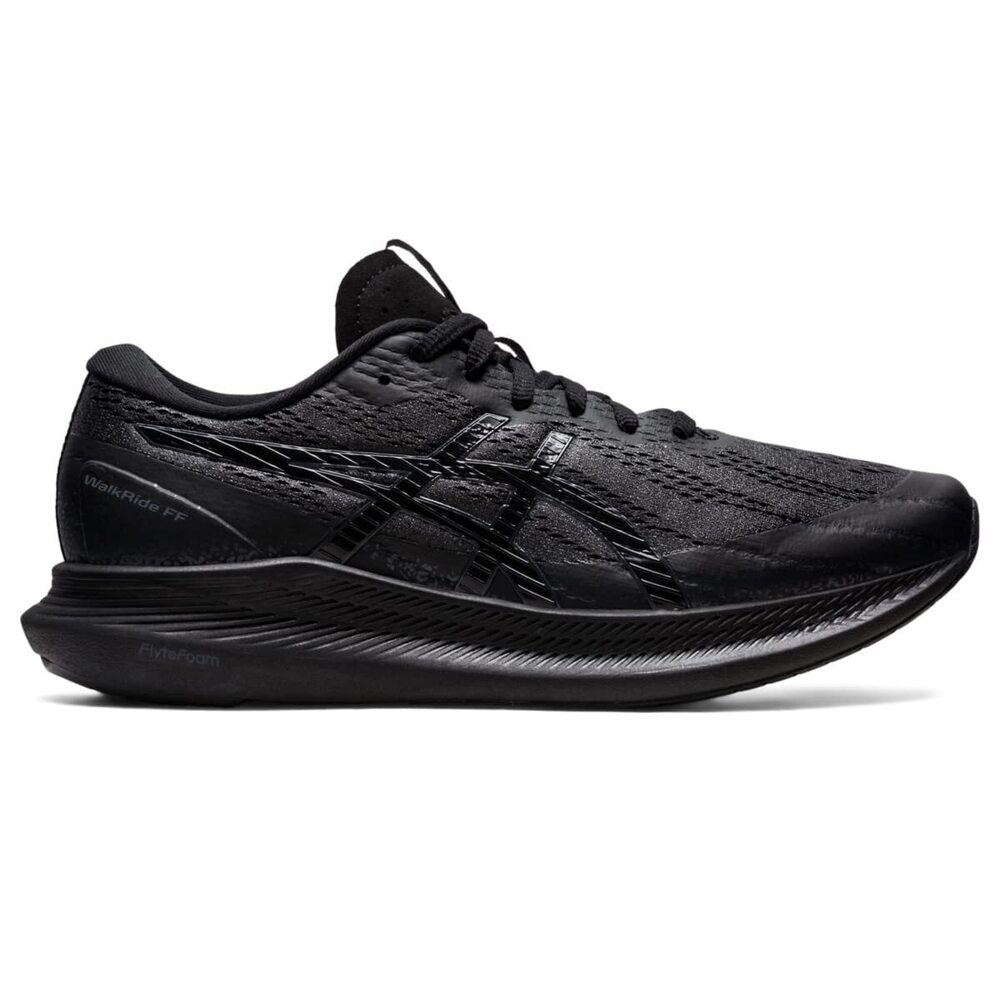 ASICS WOMEN'S WALKRIDE FLYTEFOAM RUNNING SHOES, 8, BLACK/GRAPHITE GREY